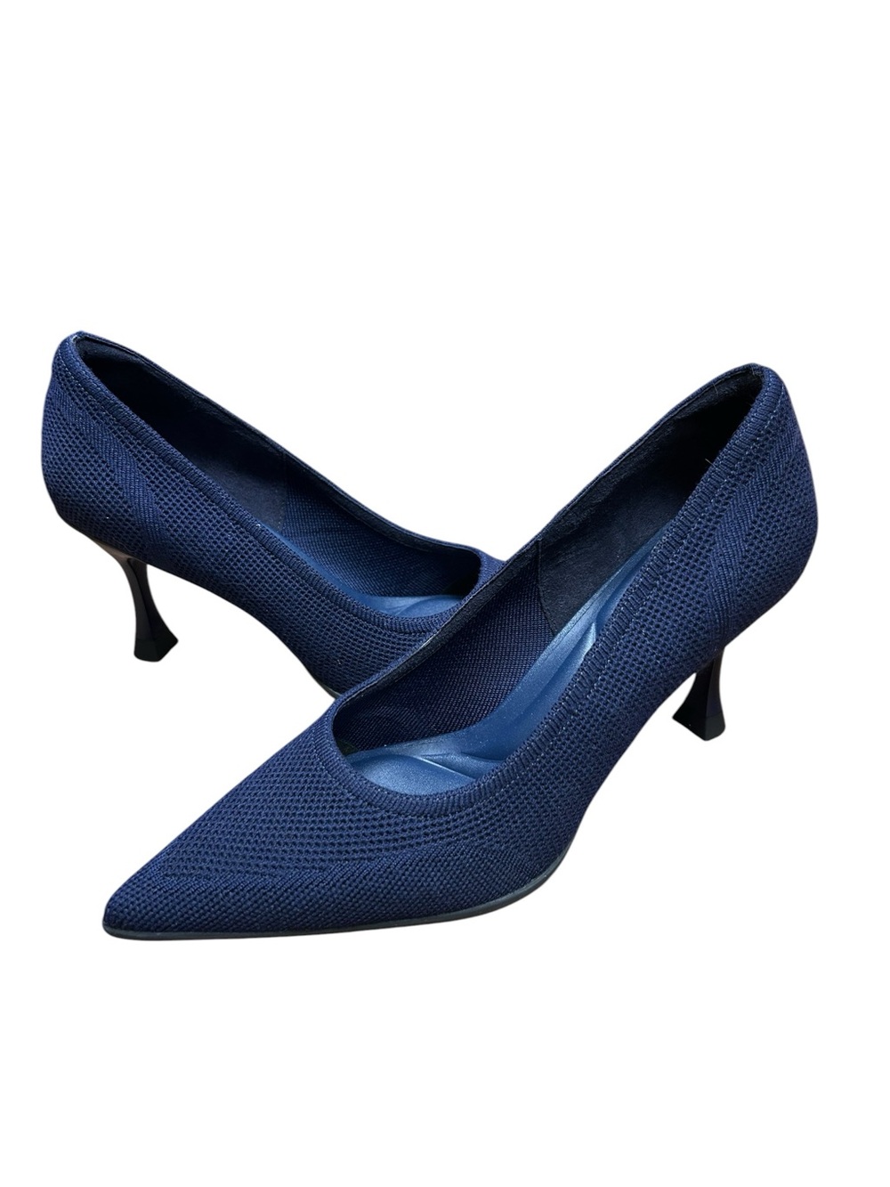 New Cosy Island SoftBounce Pointed Toe Stiletto Heeled Pump size 10 navy heels